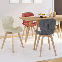 Idmarket LOT 4 CHAISES ROBINE MIX COLOR