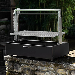 GRILL CHIC Barbecue Argentin Santa Maria Asado - A poser - Grille L pas cher