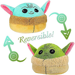 Peluche Bébé Yoda 20cm à Humeur Réversible - Jouet Doux et Mignon pour Garçons et Filles - Cadeau pour Exprimer des Émotions sans Paroles