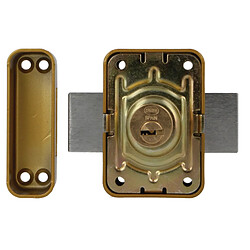 Avis AMIG | Serrure en applique et verrous 80 | 96 x 66 mm | Acier | Émaillé or