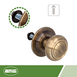 Acheter Amig Bouton de porte d'entrée - Laiton vieilli