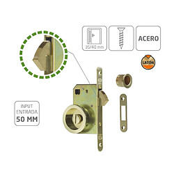 Amig Kit de serrure à clé - Laitonné verni