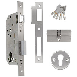 Amig serrure encastrée monopoint - Chromé mat pas cher