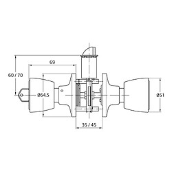 Acheter AMIG | Serrure tubulaire 603 | Laiton | Vieilli
