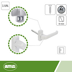 Acheter Amig bouton de porte aluminium - Blanc