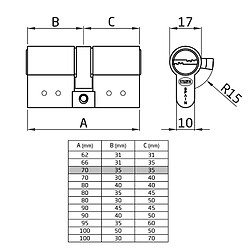 Avis Amig Cylindre de serrure - Mat