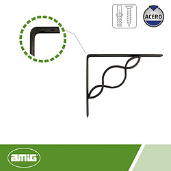 Amig Console d'étagère pour crémaillère - Noir