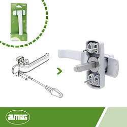 Amig bouton de porte aluminium - Blanc pas cher