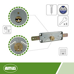Amig Serrure encastrée 642 - Zingué