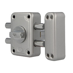 AMIG | Serrure en applique et verrous 82 | 96 x 66 mm | Acier | Émaillé argent