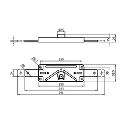 Amig Serrure encastrée multipoints - Zingué