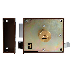 Amig Serrure en applique 2 points - Marron