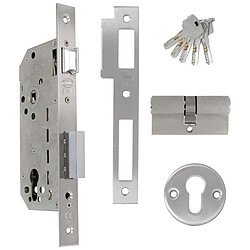 Amig serrure encastrée monopoint - Chromé mat