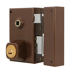 Amig Serrure batteuse en applique - Marron