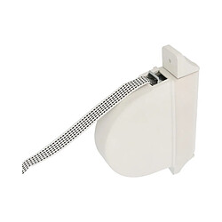 AMIG | Boîtier enrouleur de sangle de volet pivotant | 14 mm | Blanc/À points