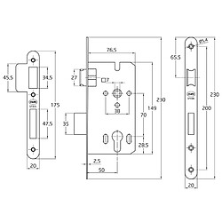 Avis Amig Serrure encastrée 1 point - Noir