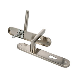 Amig Poignée sur plaque à cylindre - nickel brossé