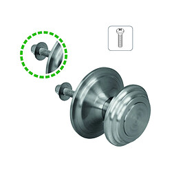 Avis Amig Bouton de porte d'entrée - Chromé mat