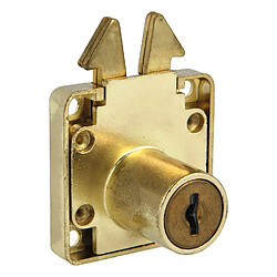 AMIG | Serrure de meubles 2A | 40 x 40 mm | Acier | Laitonné