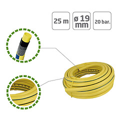 AMIG | Tuyau tricoté 2084 | Ø19 mm x 25 m | PVC | Jaune pas cher