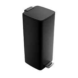 AMIG | Poubelle à pédale ARTVIN | 27 x 36 x 65 cm | Acier | Noir mat