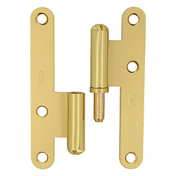 Avis AMIG | Paumelle 405 | 95 x 52 x 2 mm | Acier | Laqué doré - Gauche