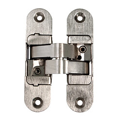 AMIG | Charnière invisible 1028 | 95 x 23 x 30 mm | Zamak | Chromé mat - Droite pas cher