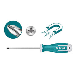 TOTAL | Tournevis Phillips THT26PH | PH2 x 150 mm | Acier