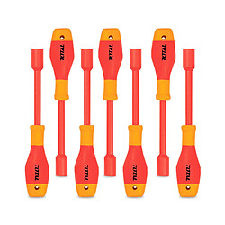 TOTAL | Jeu 7 tournevis à douille isolés THKISD0701
