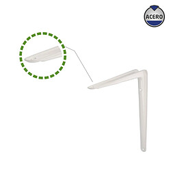 AMIG | Console d'étagère 6 | 250 x 200 mm (10'' x 8'') | Acier | Blanc pas cher