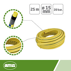 AMIG | Tuyau tricoté 2084 | Ø15 mm x 25 m | PVC | Jaune pas cher