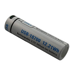 Avizar Pile 3.7V mAh Li-ion 9.6Wh 12.2Wh Compatible 18650 Avec Port USB-C