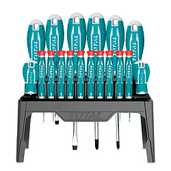 TOTAL | Jeu de 18 tournevis THT250618 | Chromo-vanadium (Cr-V)