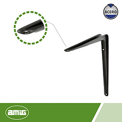 Acheter AMIG | Console d'étagère 6 | 300 x 250 mm (12'' x 10'') | Acier | Noir