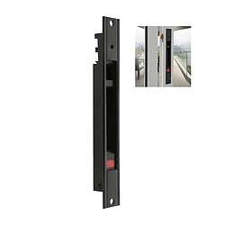 AMIG | Fermeture à encastrer 3600 | 174 x 23 mm | Aluminium | Noir