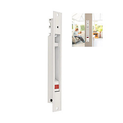 AMIG | Fermeture à encastrer 3600 | 174 x 23 mm | Aluminium | Blanc