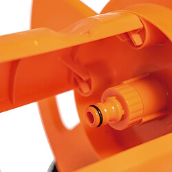 AMIG | Enrouleur tuyau d'arrosage R47 | 1/2'' - 60 m | Polypropylène | Orange-Gris