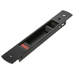 AMIG | Fermeture à encastrer 3850 | 192 x 28 mm | Aluminium | Noir