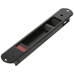 AMIG | Fermeture à encastrer 3800 | 174 x 29 mm | Aluminium | Noir