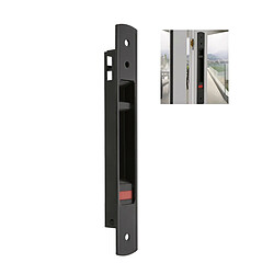 AMIG | Fermeture à encastrer 3850 | 192 x 28 mm | Aluminium | Noir