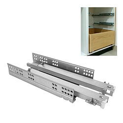 AMIG | Coulisse pour tiroir à bille - Push Open 45 | 450 mm | Acier | Zingué 