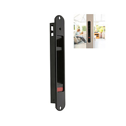 AMIG | Fermeture à encastrer 3800 | 174 x 29 mm | Aluminium | Noir