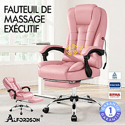 ALFORDSON Massage Chaise de Bureau Gaming Executive Siège Cuir Ordinateur Racer