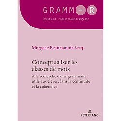 Conceptualiser les classes de mots