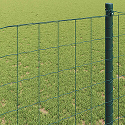 Acheter vidaXL Clôture Euro Vert 0,8 x 10 m Fer revêtu de PVC
