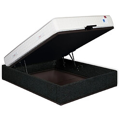 Avis Sommier Lit Coffre Epeda Élite - Jersey Gris Foncé 140x190