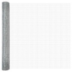 vidaXL Clôture en fil soudé Argent 1.4 x 10 m 