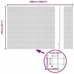 vidaXL Clôture en fil soudé Vert pas cher