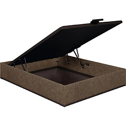 Sommier Lit Coffre Epeda Élite - Tramé Marron 160x200