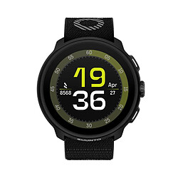 Montre connectée Suunto Run Bluetooth Noir avec bracelet textile nylon Noir